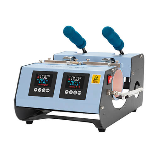 Pressa per tazze e bicchieri a due stazioni