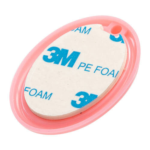 Gancio piccolo in plastica per sublimazione - ovale rosa