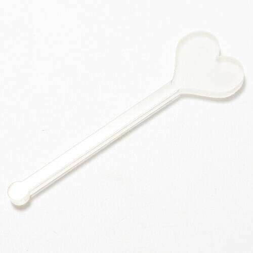 Agitatore per bevande in acrilico 10 cm per sublimazione - cuore
