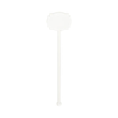 Agitatore per bevande in acrilico 15 cm per sublimazione - esagono