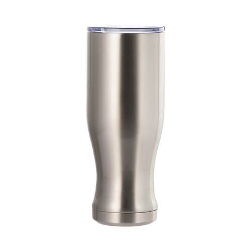Vetro in acciaio inossidabile da 600 ml per sublimazione - argento