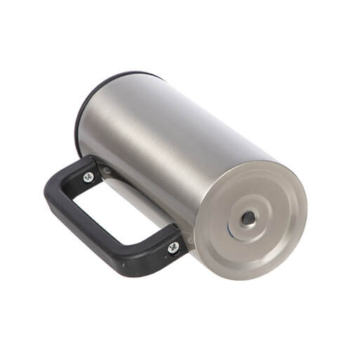 Tazza da 360 ml con manico in plastica per sublimazione - argento