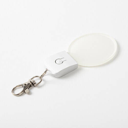 Portachiavi illuminato in acrilico per sublimazione - ovale