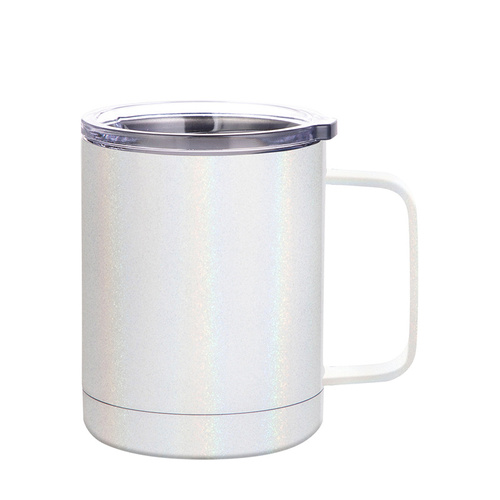 Set di 4 tazze da caffè 300 ml stampabili - bianco iridescente