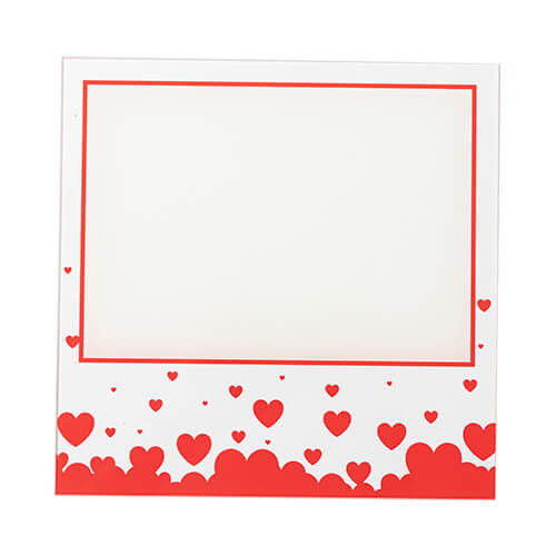 Cornice in vetro per sublimazione - 20 x 20 cm - Red Love