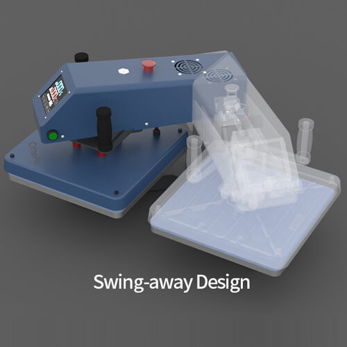 OtterPro Air Press Swing Dual 38 x 38 cm Seychelles Blue pressa piatta