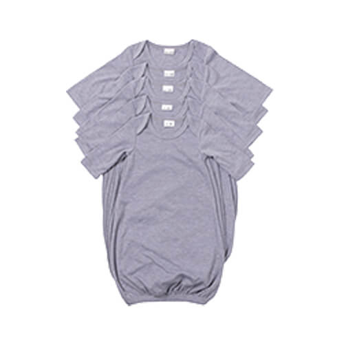 Camicia da notte a maniche lunghe per sublimazione - grigio