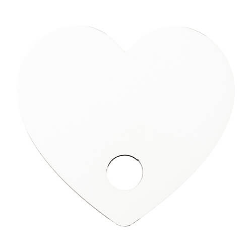 Targhetta con nome in fibra di legno per tazza 780 / 900 / 1050 / 1260 ml per sublimazione - cuore