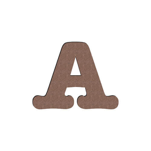 Lettera decorativa da MDF per sublimazione 10 cm A