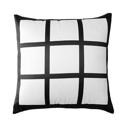 Federa in peluche 45 x 45 cm con pannelli per foto per sublimazione - 9 pannelli