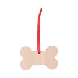 Ciondolo albero di Natale in legno per sublimazione - osso
