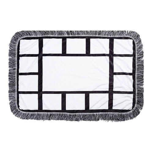 Coperta in peluche 80 x 50 cm con pannelli per foto per sublimazione - 15 pannelli
