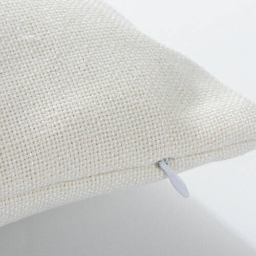 Federa in lino 40 x 40 cm con cerniera per sublimazione