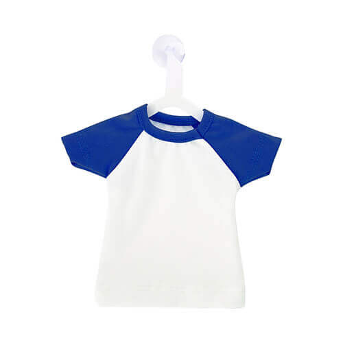 Mini T-Shirt per Sublimazione con appendiabiti – blu