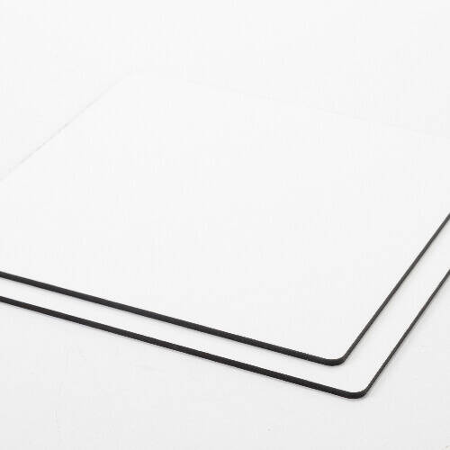 Pannello in fibra per sublimazione 20 x 20 x 0,3 cm - 2 pz. - dorso marrone scuro