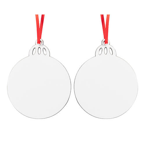 Pendente in MDF bifacciale per sublimazione - palla di Natale