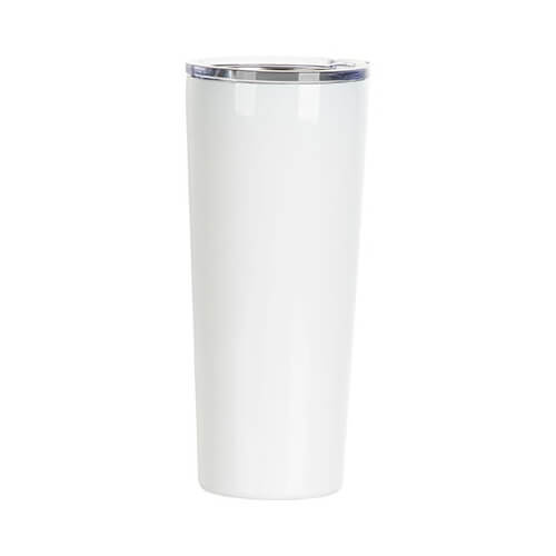 Bicchiere termico in acciaio inox da 650 ml per sublimazione - bianco