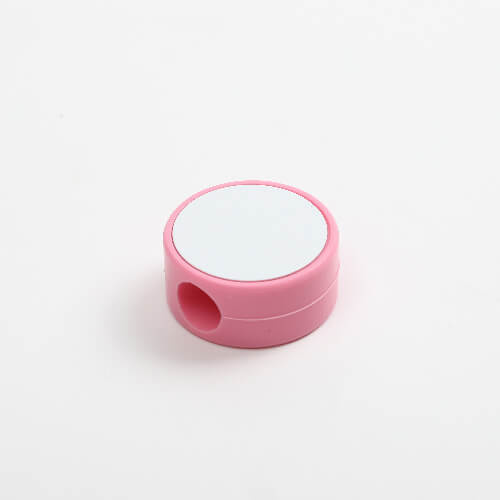 Copertura in cannuccia in silicone Ø 0,8/1 cm per sublimazione - cerchio rosa