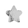Patch paillettes stella  bicolore da sublimare - argento 