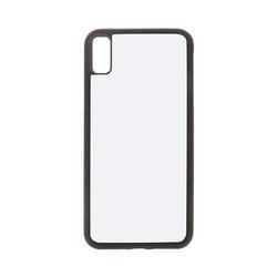 Custodia iPhone XR nero in gomma Sublimazione trasferimento termico
