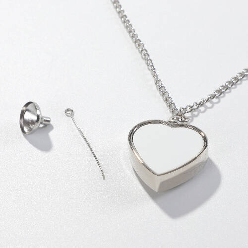 Collana a forma di cuore per sublimazione