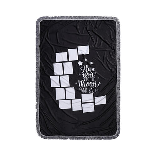 Coperta in peluche 150 x 100 cm con pannelli fotografici per sublimazione - 14 pannelli