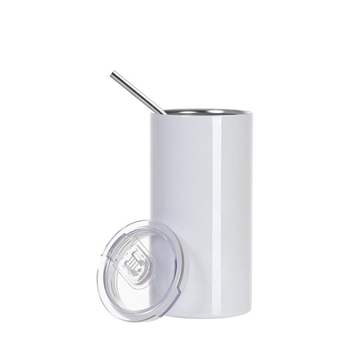 Set di 4 tazze con coperchio richiudibile e cannuccia 600 ml per la stampa