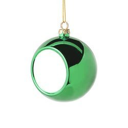 Pallina di albero di Natale Ø 8 cm per sublimazione - verde