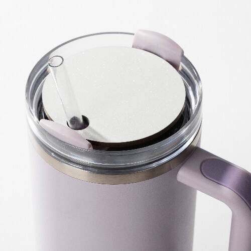 Badge con nome in cartone di fibra con glitter per tazza da 1200 ml per sublimazione - cerchio