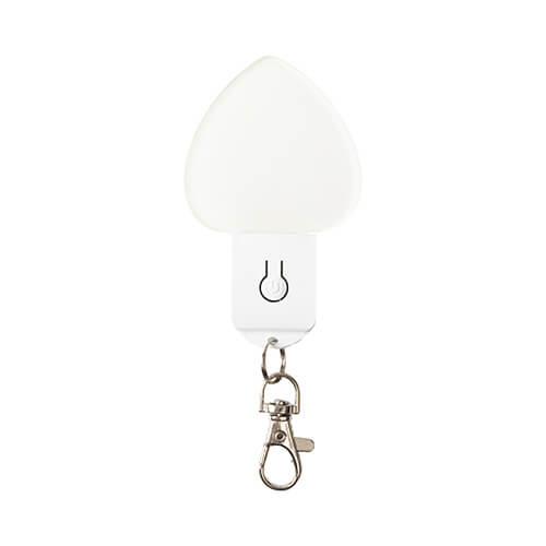 Portachiavi illuminato in acrilico sublimatico - cuore