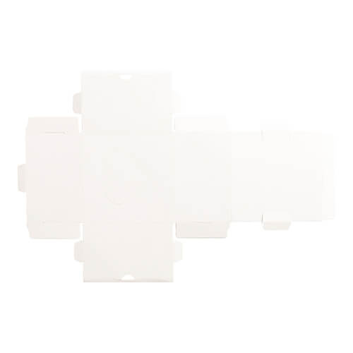 Confezione decorativa con finestra a forma di cuore per sublimazione - 10,2 x 10,5 x 6,6 cm