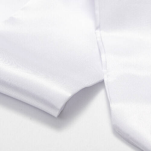 Cravatta bianca 130 x 10 cm per sublimazione