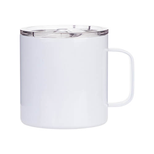 Tazza in metallo 500 ml per caffè sublimatico - bianco