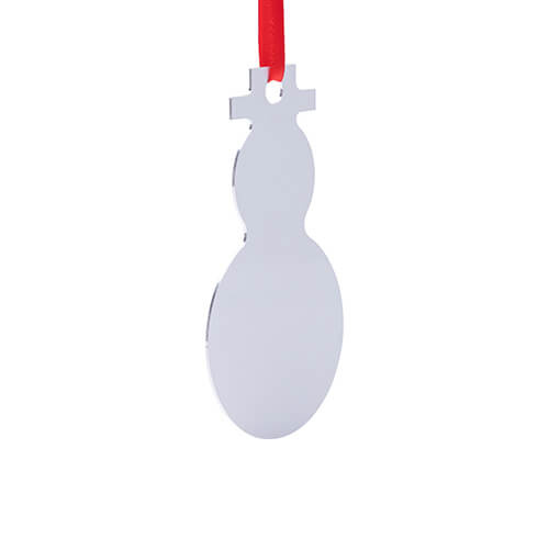 Ciondolo in metallo per sublimazione - pupazzo di neve