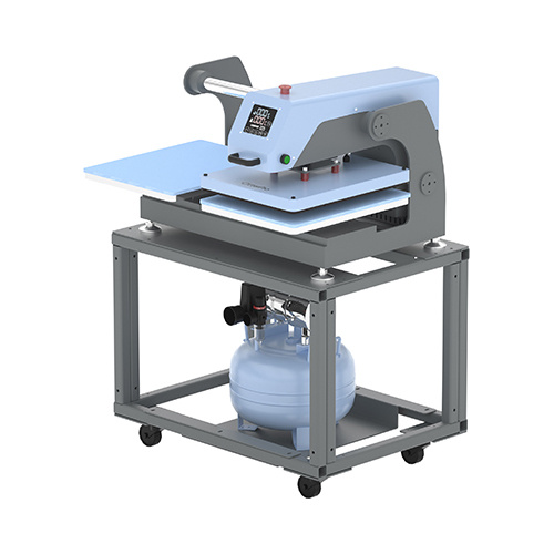 OtterPro Air 40 x 60 cm pressa piana pneumatica a due stazioni - blu