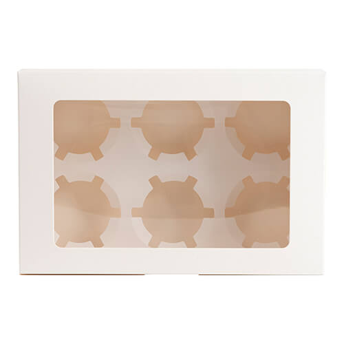 Confezione decorativa con finestra per 6 palline per sublimazione - 23,8 x 15,8 x 7,5 cm