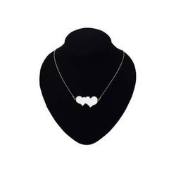 Collana con pendaglio due cuori - Stampa sublimatica a trasferimento termico