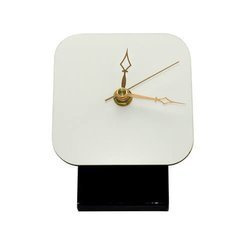 Orologio con cassa verticale da tavolo 10 x 10 cm Trasferimento termico a sublimazione