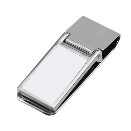 Clip ferma banconote rettangolare 2,2 x 6 cm - Stampa sublimatica a trasferimento termico