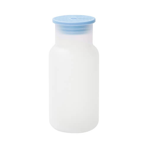Mug - Flacone da 550 ml per sublimazione con coperchio blu