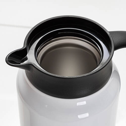 Caffettiera in acciaio inox 1500 ml per sublimazione - bianco