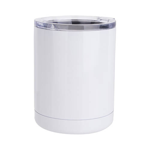 Tazza in metallo Lowball 300 ml per sublimazione - bianco