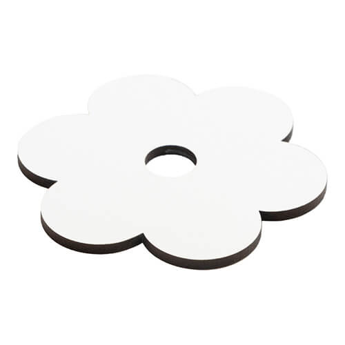 Targhetta con nome in fibra di legno per tazza per sublimazione da 1200 ml - fiori di pesco