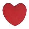 Federa a cuore in peluche per sublimazione - bianca e rosso