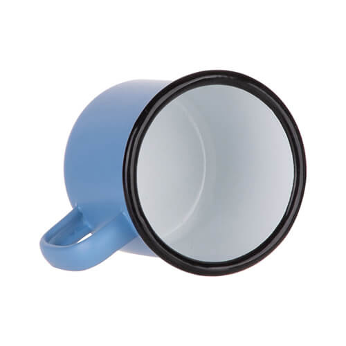 Tazza smaltata da 360 ml per sublimazione - Blu opaco