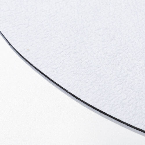 Un inserto in feltro per uno zerbino semicircolare a sublimazione