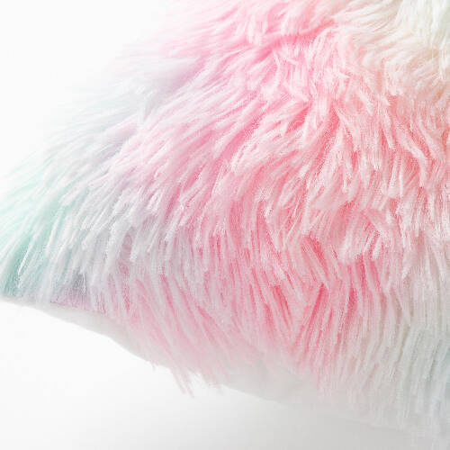 Federa colorata 40 x 40 cm in pile a pelo lungo e microfibra per sublimazione