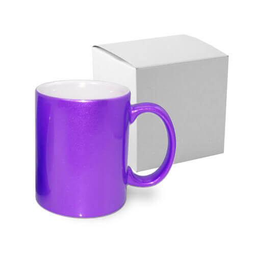 Tazza ALU, viola con la scatola Sublimazione Termostampa