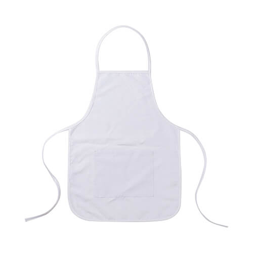 Grembiule bianco con tasca per bambino per sublimazione