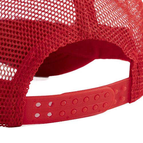 Cappellino Trucker per adulti a colori per sublimazione e trasferimento termico - rosso